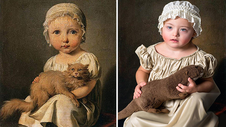 Mindenki műalkotás: Down-szindrómás gyerekek pózolnak híres festmények modelljeiként