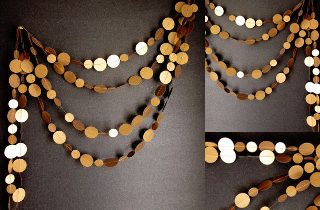 A konfetti a szilveszter kötelező kelléke. Miért ne jelenhetne meg másképpen is? Például girland formájában.