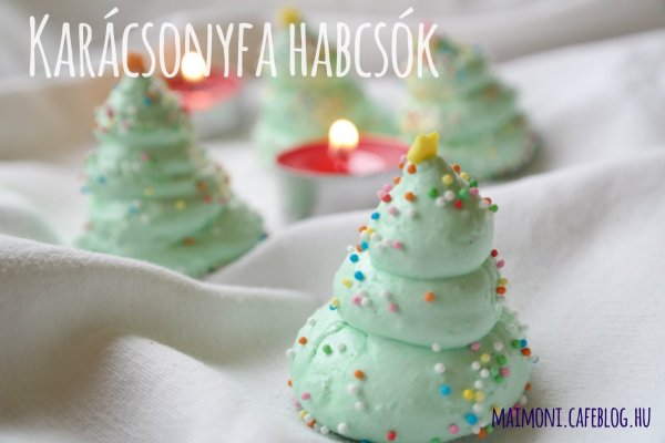 Karácsonyfa habcsók, a legcukibb ehető karácsonyfadísz