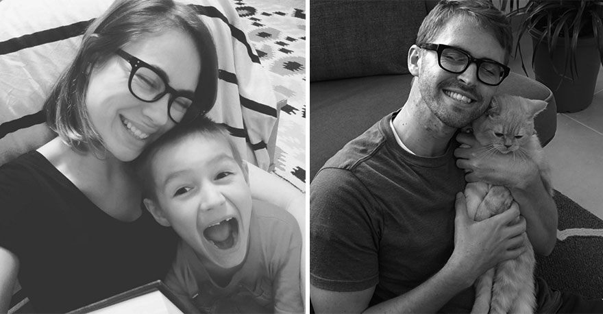 Cicájával fotózta újra az ikertesója babaképeit