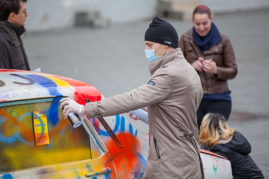 Kreatív közösségi street art projekttel díszítették ki a Daciat Kreatív közösségi street art projekttel díszítették ki a Daciat