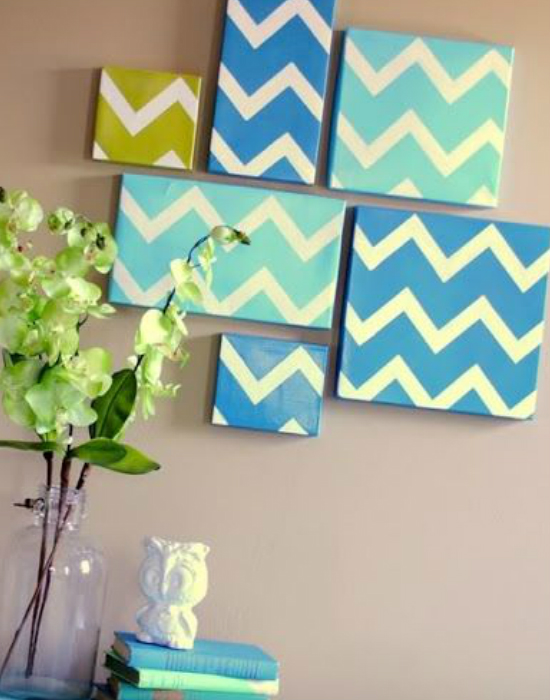 Cipősdoboz fedél, mint kép a falon