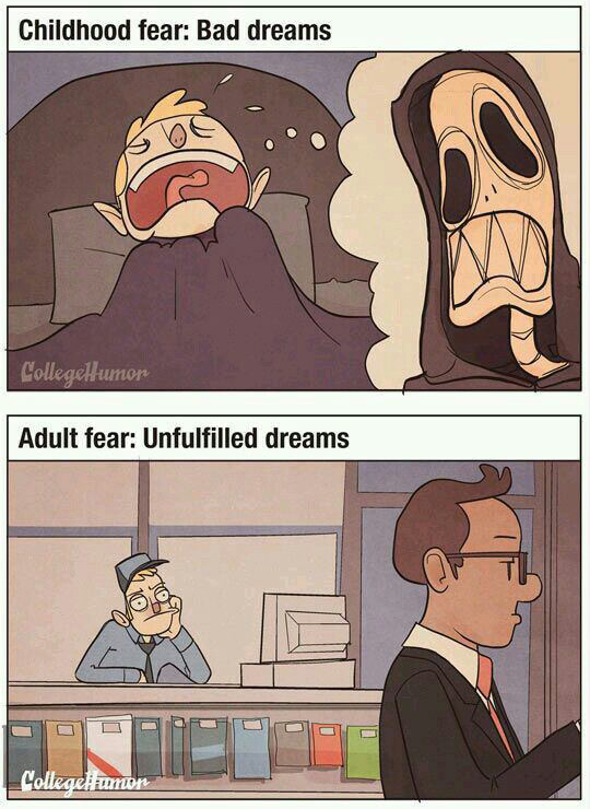 Gyerek félelmek vs. felnőtt félelmek - klassz képeken! Gyerek félelmek vs. felnőtt félelmek - klassz képeken!