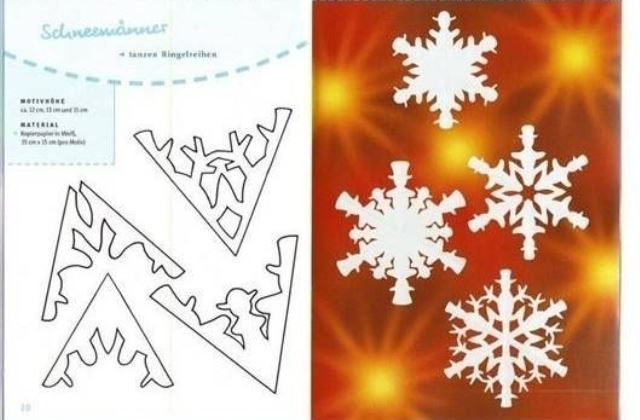 20 csodaszép kivágható hópehely sablon