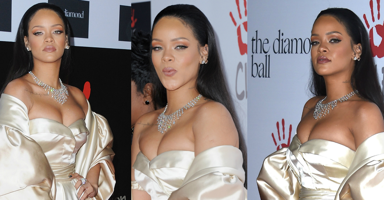 Rihanna mellére kicsi volt a ruha, nézd a képet Rihanna mellére kicsi volt a ruha, nézd a képet