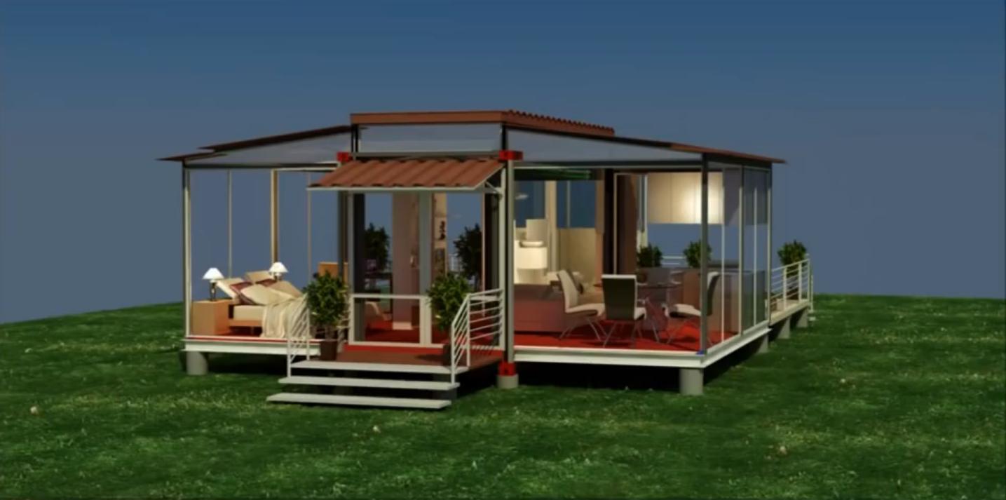 Így néz ki egy bővíthető, mobil konténerház – fotók 