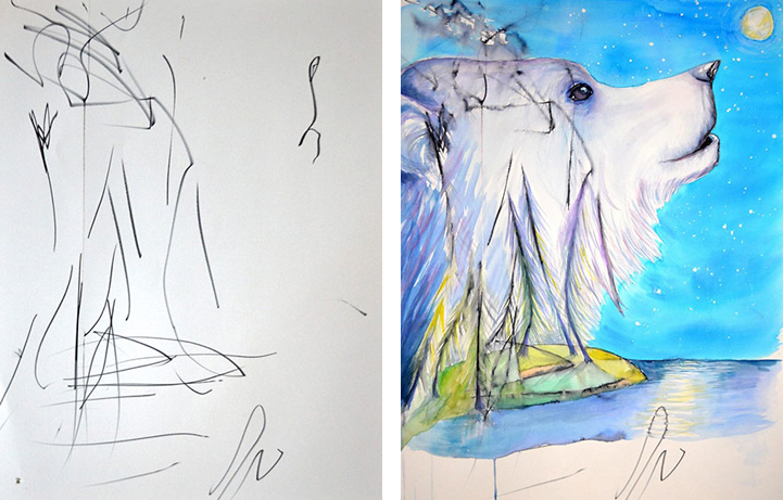 Csodás műalkotásokat készít hároméves gyereke rajzaiból az anyuka