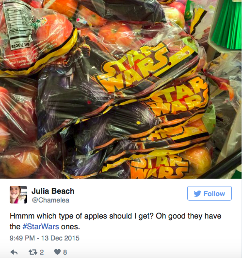 Betelt a pohár a Star Warsos zöldségeknél