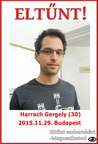 Eltűnt egy fiatal tanár Budapestről Eltűnt egy fiatal tanár Budapestről