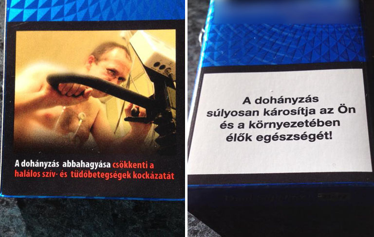 Egyencsomagolás és sokkoló képek- ilyenek lesznek a cigisdobozok