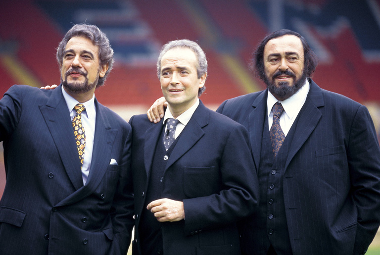 A három tenor: Plácido Domingo, José Carreras és Luciano Pavarotti