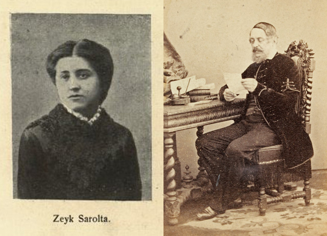 Zeyk Sarolta és az idős Kossuth Lajos