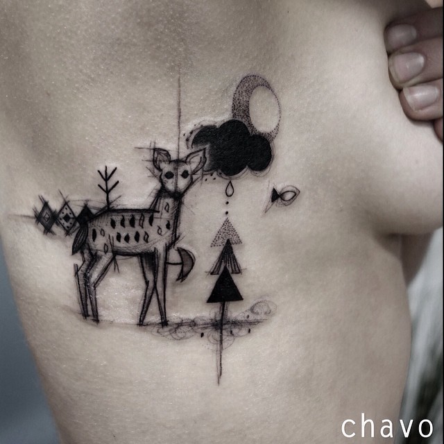 Ezekért az absztrakt tetoválásokért őrül meg a fél világ