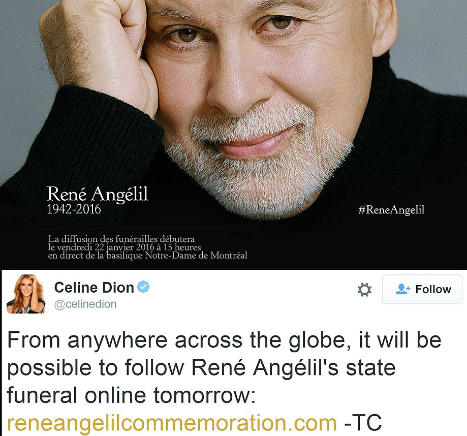 Celine Dion: megrázó felvételek a férje temetéséről