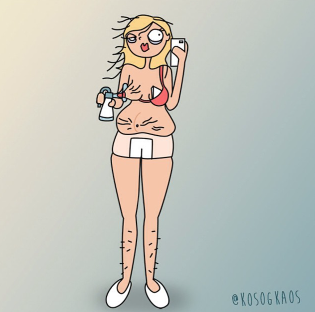 A valóságban ilyen az élet pici babával - vicces rajzok