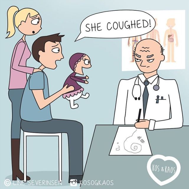 A valóságban ilyen az élet pici babával - vicces rajzok