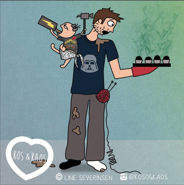 A valóságban ilyen az élet pici babával - vicces rajzok