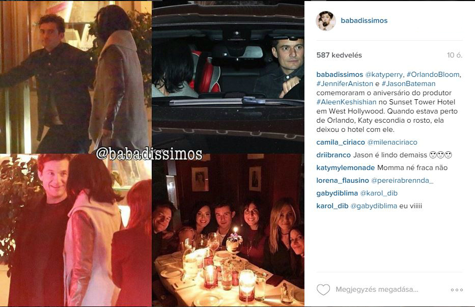 Lebuktak: Orlando Bloom és Katy Perry együtt vannak