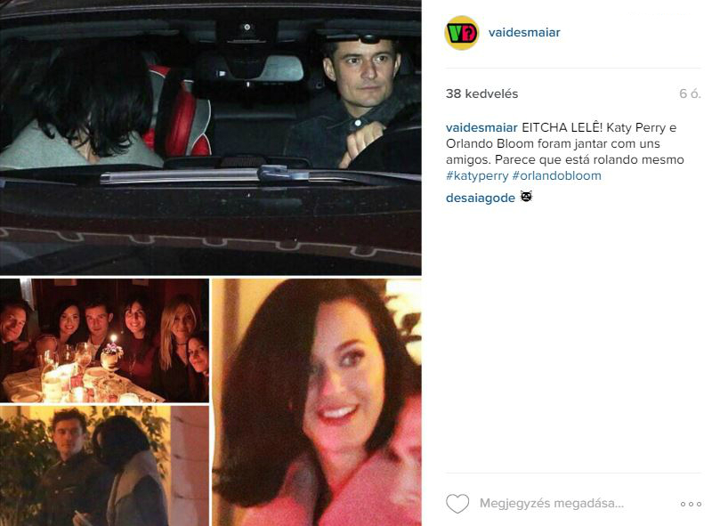 Lebuktak: Orlando Bloom és Katy Perry együtt vannak