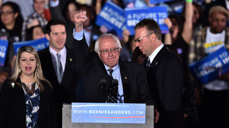 Bernie Sanders a demokrata érzelmű fiatalok között rendkívül népszerű