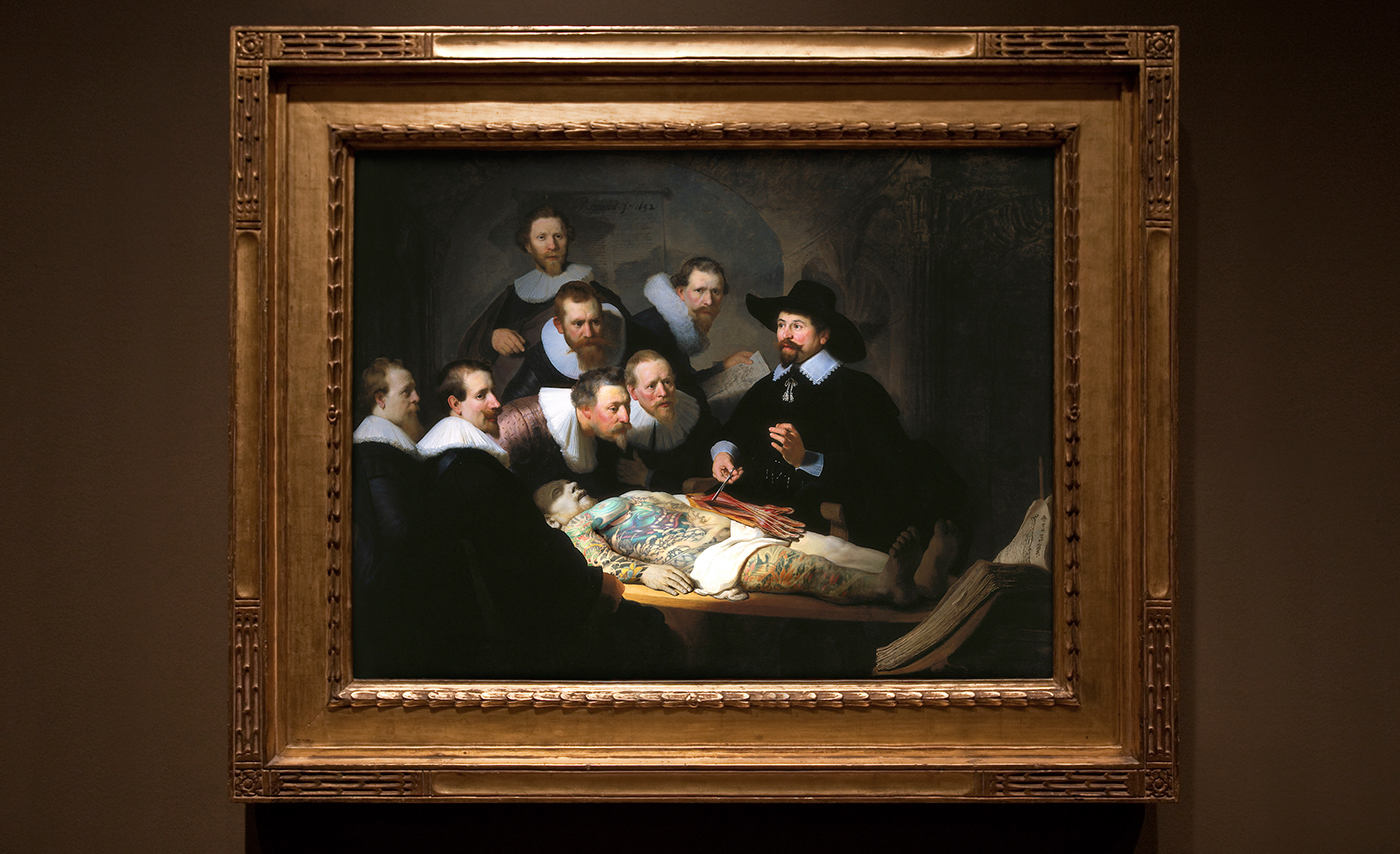 Tetoválásokkal képzelik újra a klasszikus festményeket