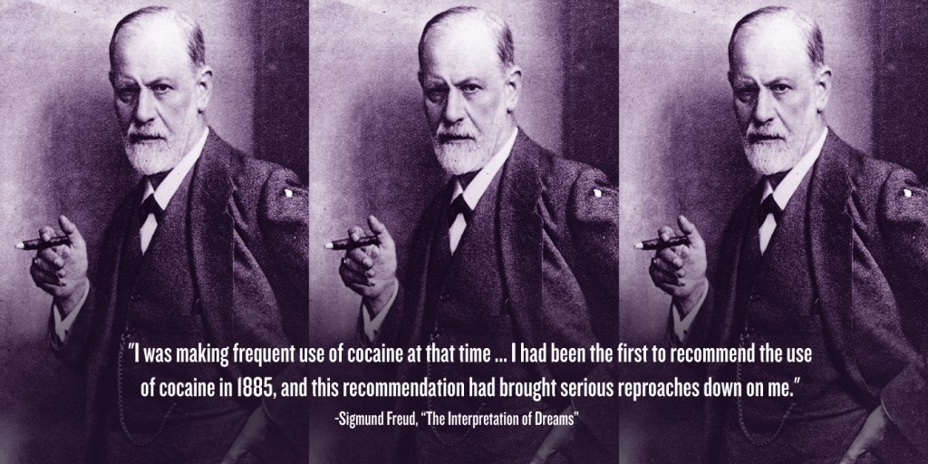 Sigmund Freud nagy rajongója volt a kokainnak, mentális és fizikai problémák enyhítésére is ajánlotta a szert