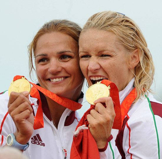 Janics Natasával - az aranyérmes páros a 2008-as pekingi olimpián 