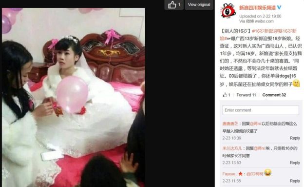 Illegális házasság Kínában - 16 évesen mondták ki az igent Illegális házasság Kínában - 16 évesen mondták ki az igent