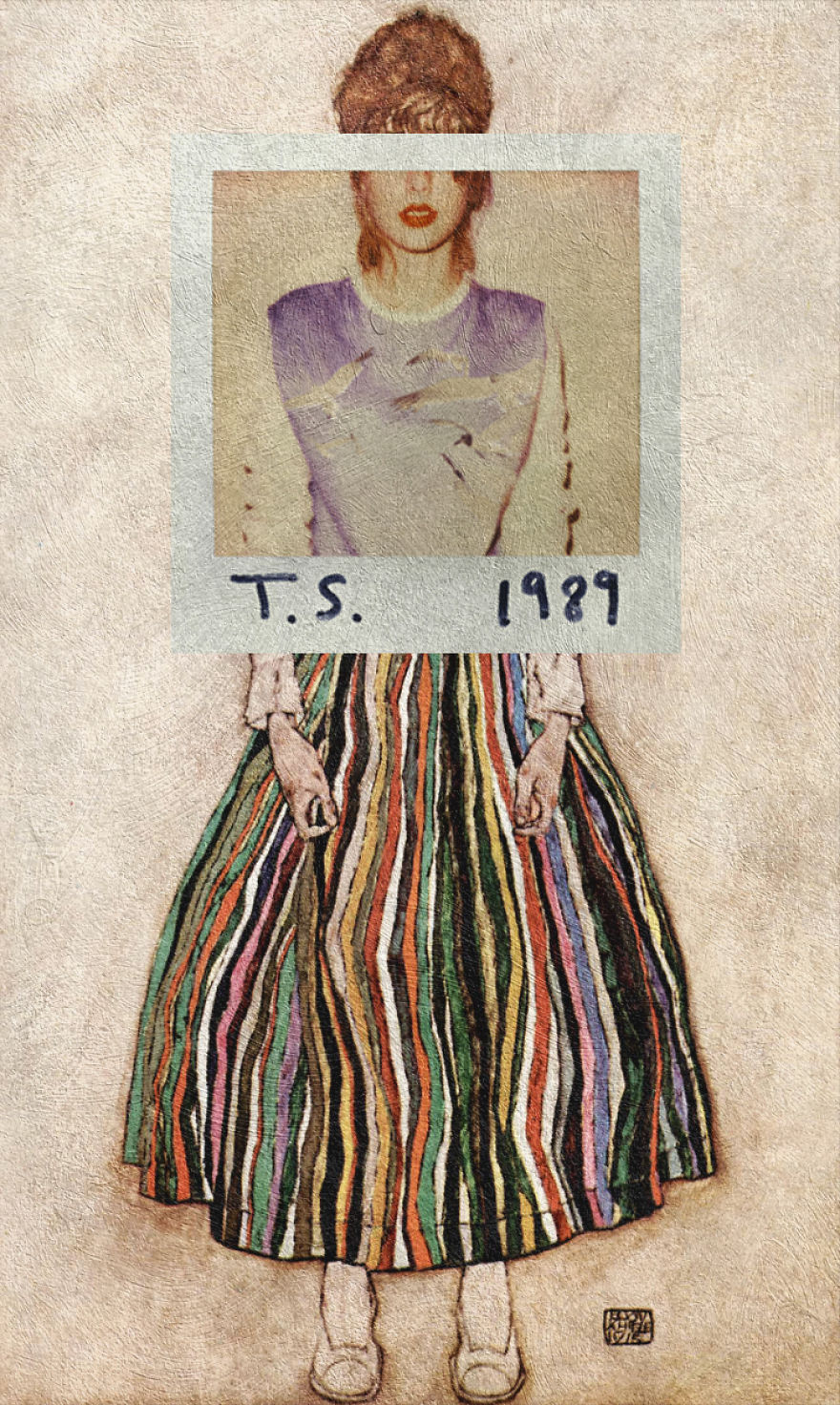 Klasszikus festmények modern albumborítókkal keverve