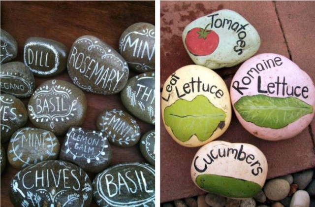 Csináld magad: dekoráld színesre festett kövekkel, kavicsokkal a fűszerkertet