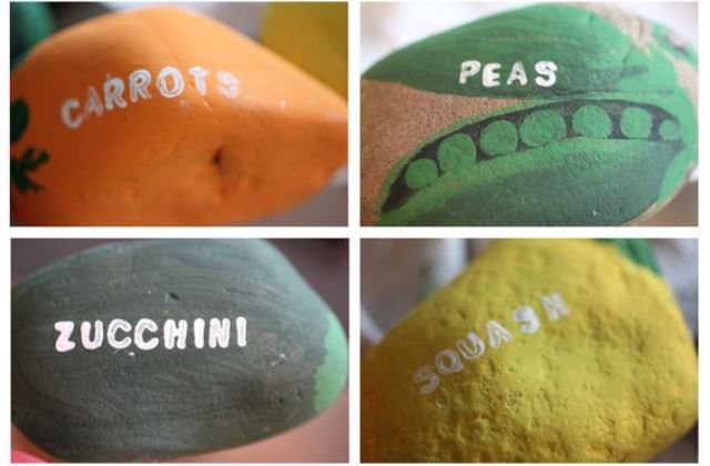 Csináld magad: dekoráld színesre festett kövekkel, kavicsokkal a fűszerkertet