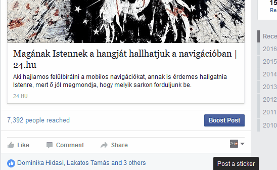 Végre műküdik a kibővített Facebook like!