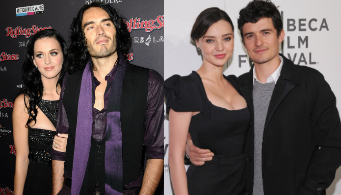 Katy Perry és az exe, Russell Brand - Orlando Bloom és az ex felesége, Miranda Kerr