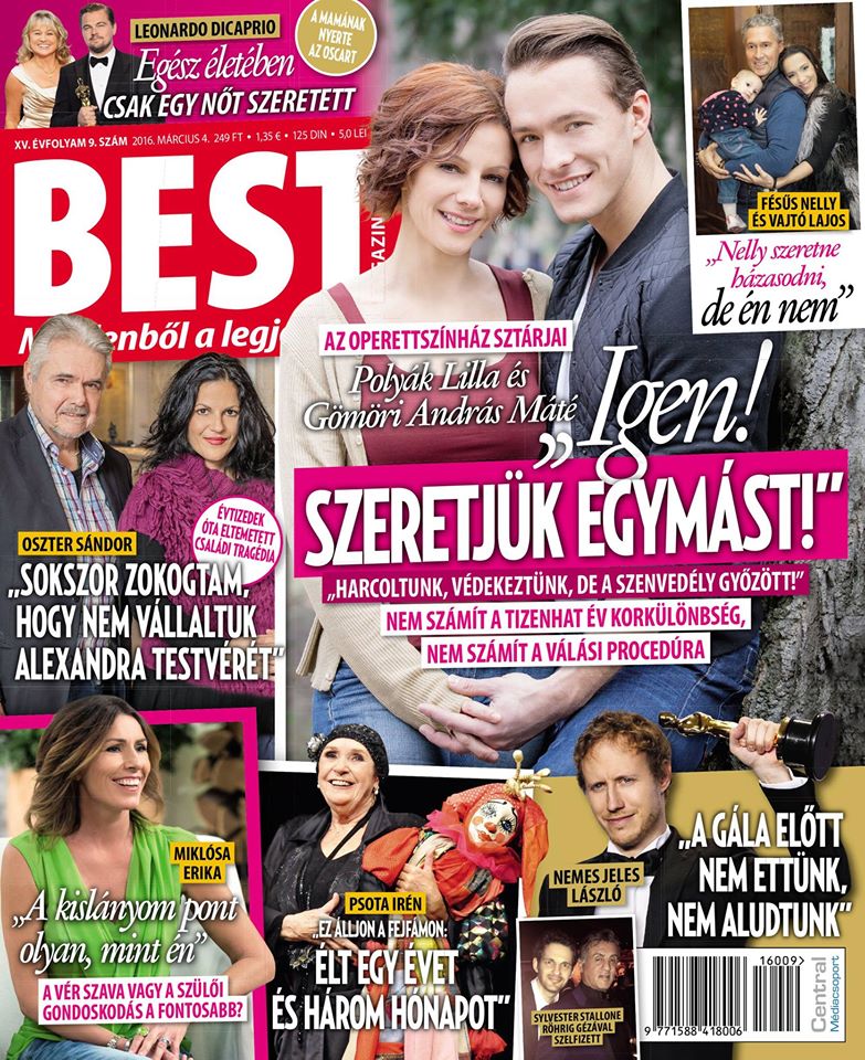 16 évvel fiatalabb Polyák Lilla új szerelme, Gömöri András Máté 16 évvel fiatalabb Polyák Lilla új szerelme, Gömöri András Máté