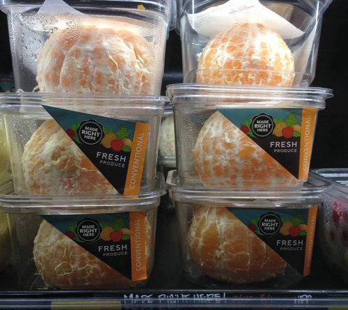 Hámozva árulta a mandarint egy amerikai üzletlánc