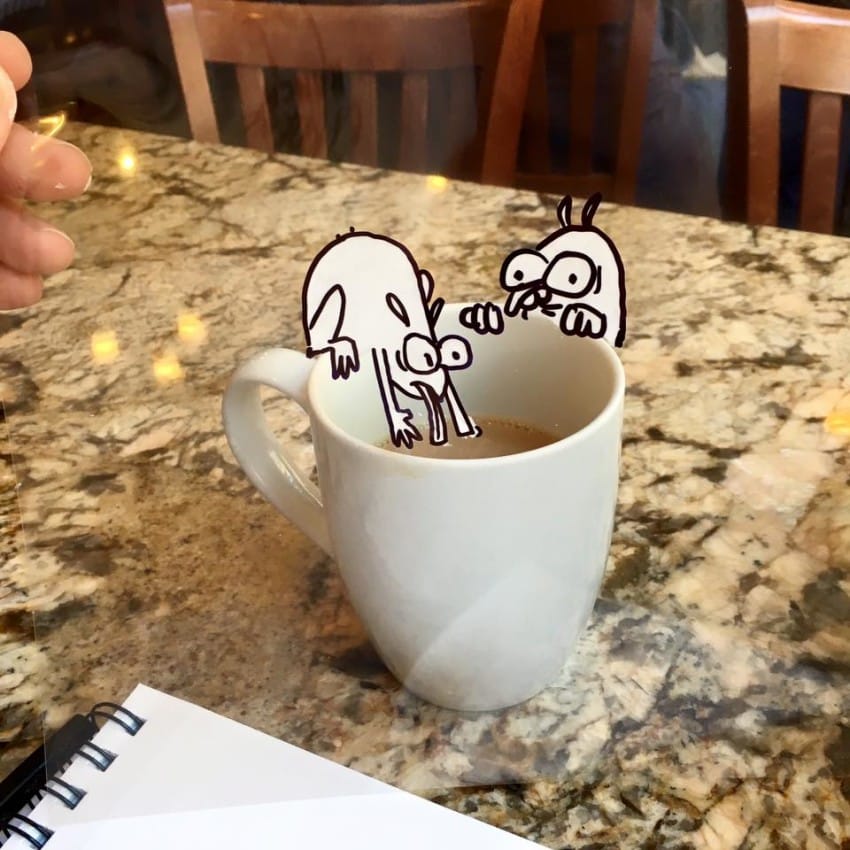 Vidám mesefigurákkal rajzolja tele a világot ez a kreatív művész