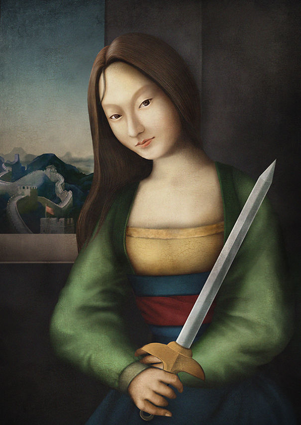 Disney hercegnők reneszánsz stílusban