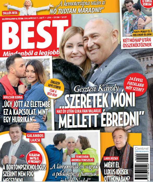 Ő Gesztesi Károly 24 évvel fiatalabb szerelme