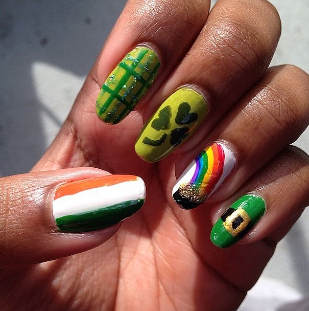 Szent Patrik napja: hódítanak a zöld körmökön és a lóhere minta - képek