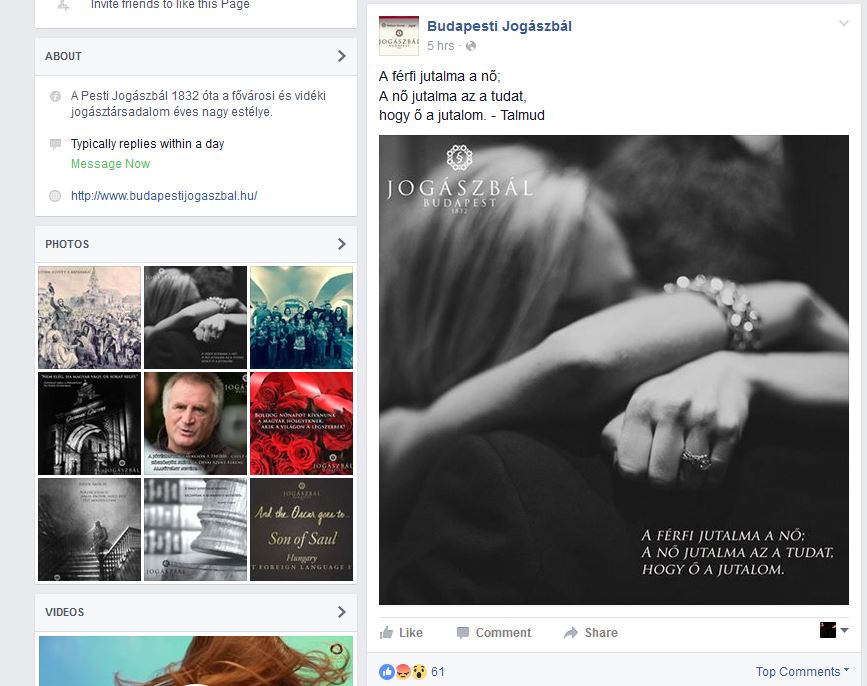Szexista reklámmal nyomul a Jogászbál a Facebookon Szexista reklámmal nyomul a Jogászbál a Facebookon
