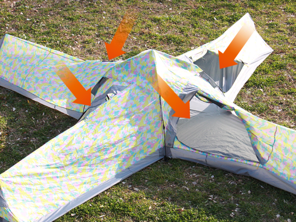 Megoldja a kempingezés problémáit ez az X-alakú sátor - képek