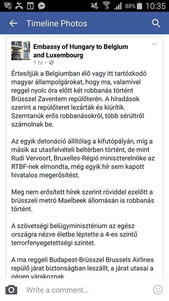 Robbantottak a brüsszeli repülőtéren és a metróban is - több halálos áldozat is van Robbantottak a brüsszeli repülőtéren és a metróban is - több halálos áldozat is van