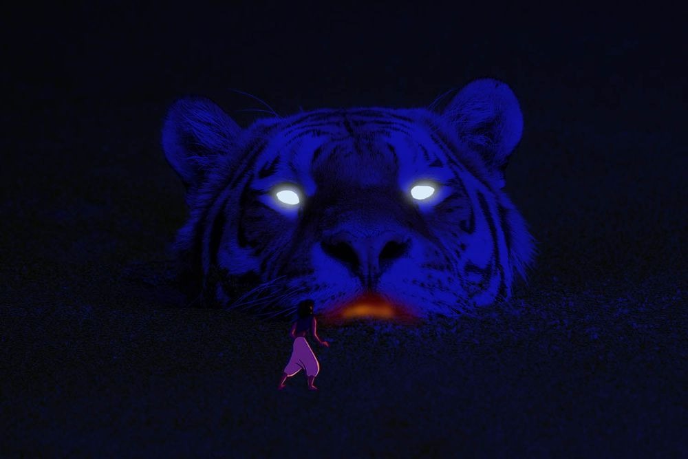 Photoshop-áldozat lett a vízből kibukkanó tigris Photoshop-áldozat lett a vízből kibukkanó tigris