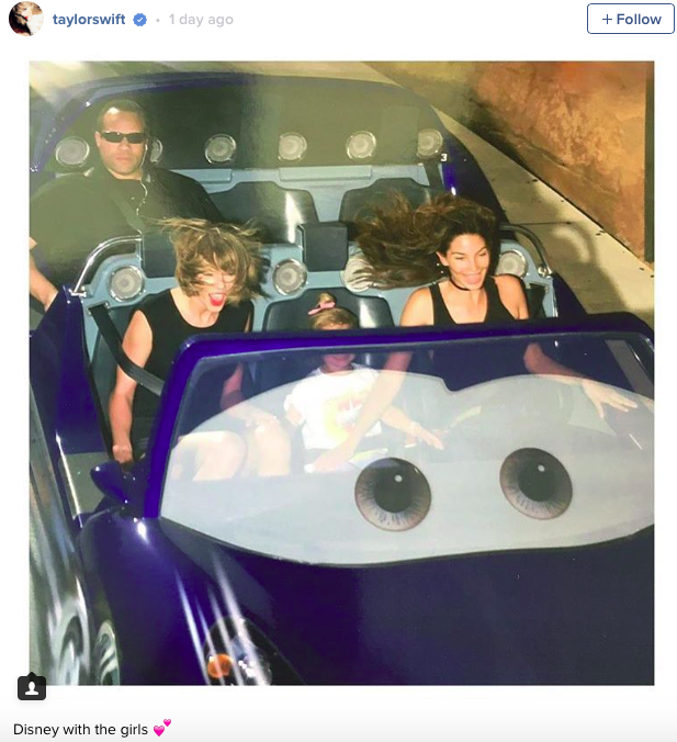 Taylor Swift testőre egyáltalán nem élvezi a vidámparkot