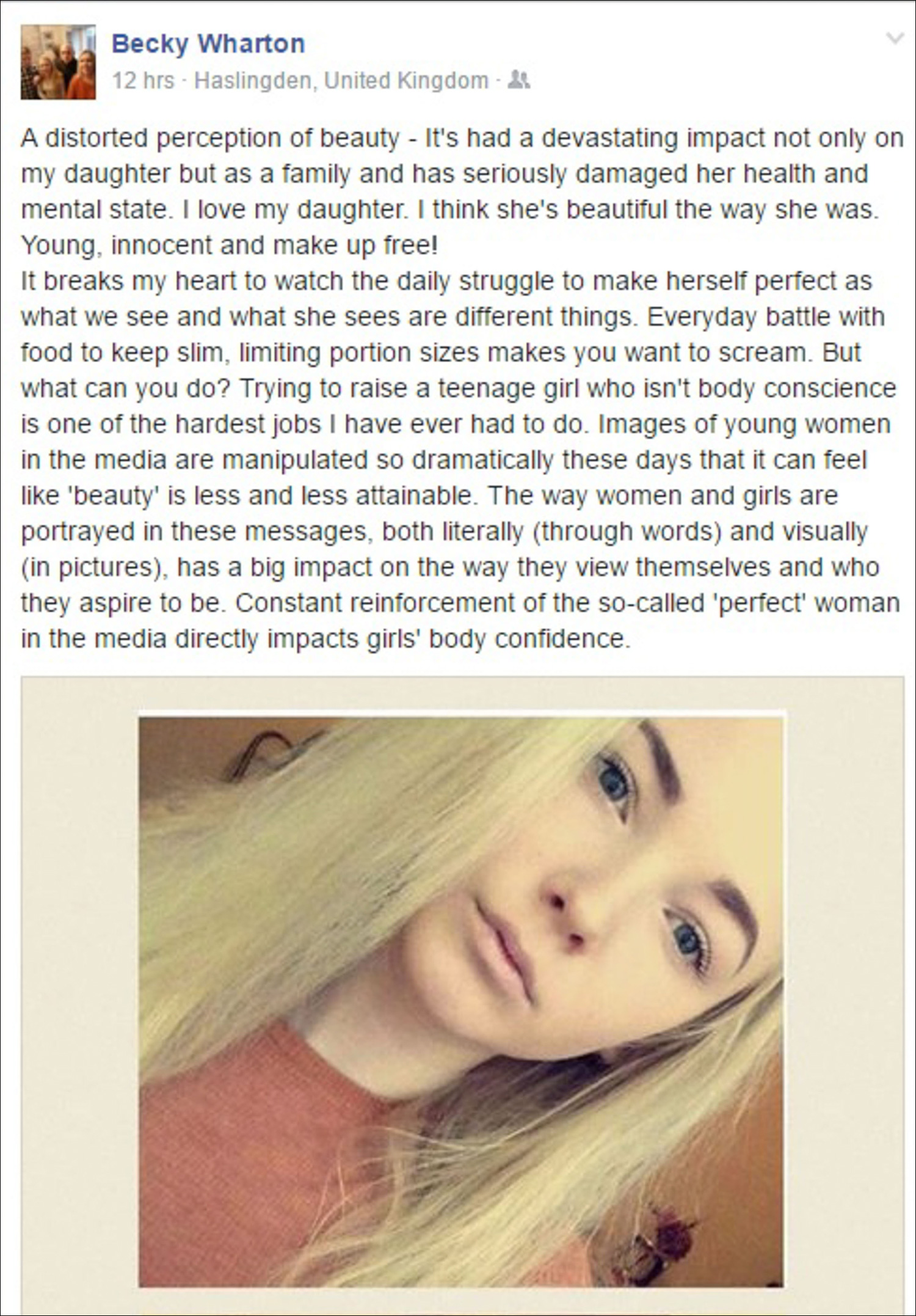 Kétségbeesett Facebook posztban fakadt ki az anya lánya szelfi-függősége miatt