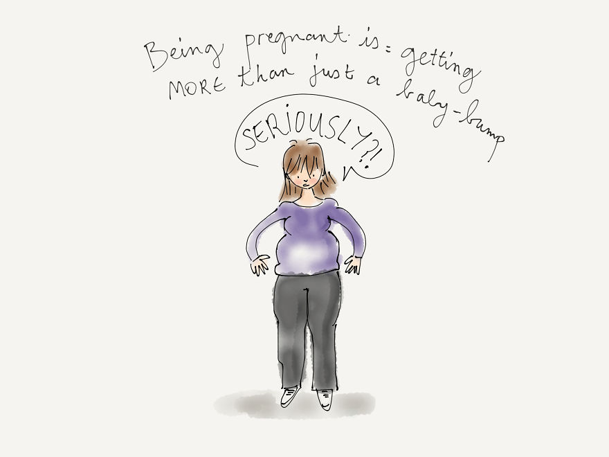 Mókás terhes illusztrációkkal várja babáját a grafikus kismama Mókás terhes illusztrációkkal várja babáját a grafikus kismama