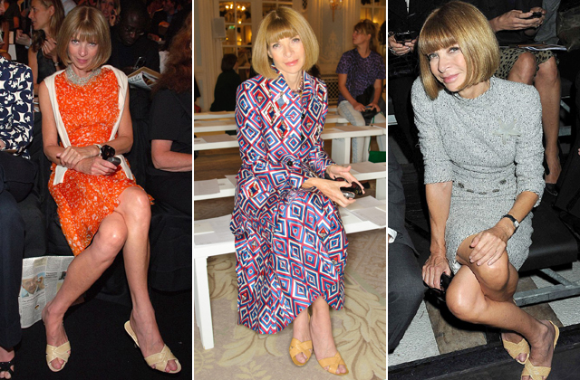 Anna Wintour évtizedek óta ugyanolyan szandálban jár - fotók Anna Wintour évtizedek óta ugyanolyan szandálban jár - fotók