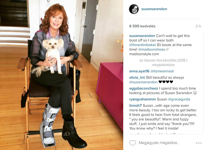 Susan Sarandon 30 évet letagadhat a korából