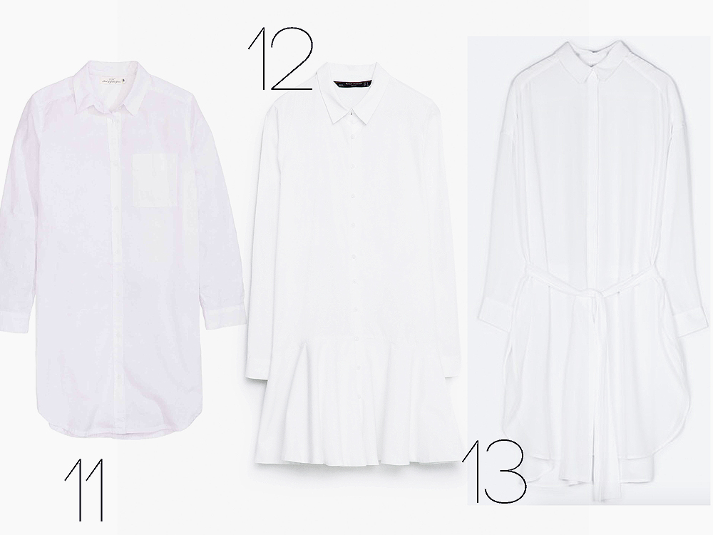 A legjobb fehér ingek, blúzok és ingruhák 10 000 forint alatt 