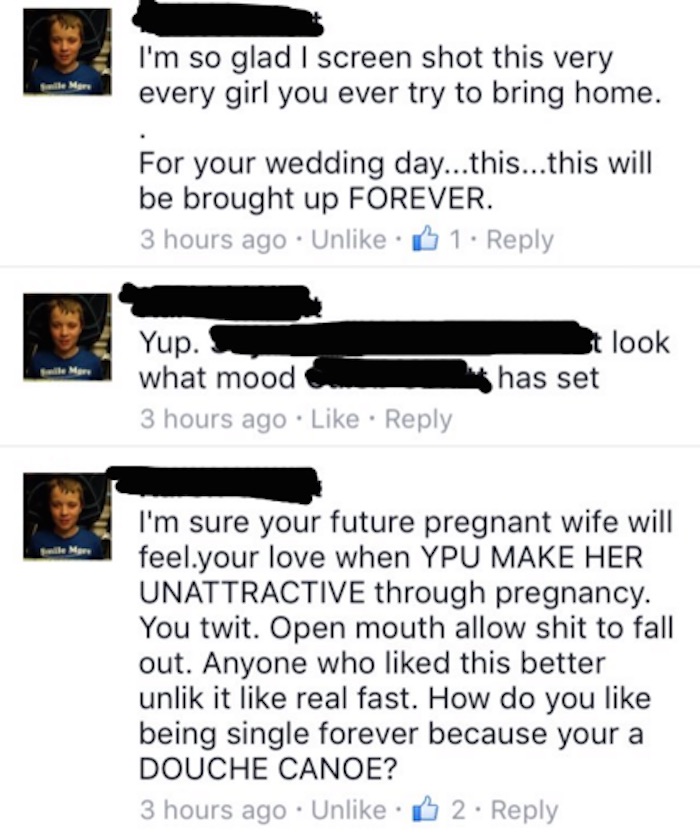 Saját anyja szerelte le a szexista férfit a Facebook-on Saját anyja szerelte le a szexista férfit a Facebook-on